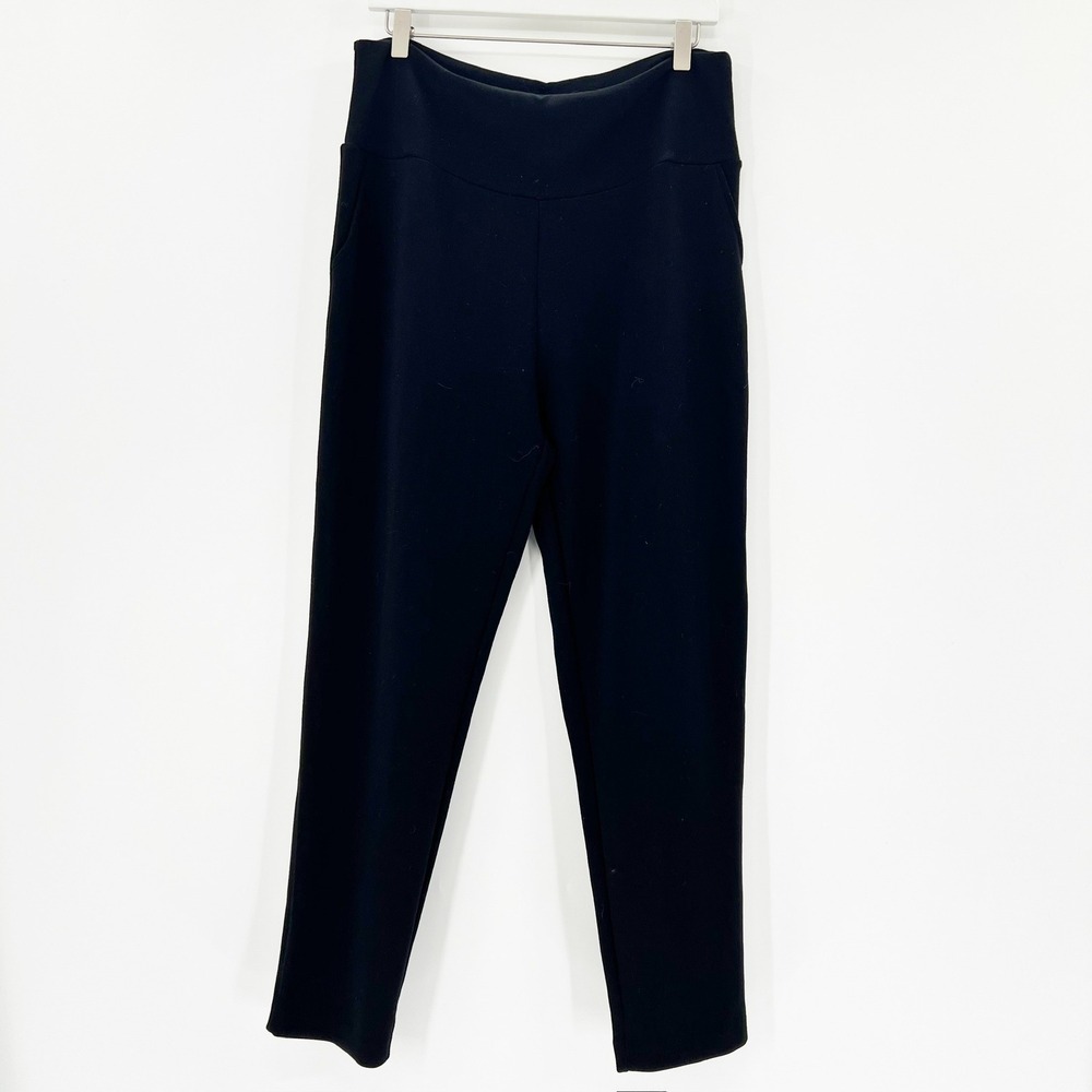 Angel Maternity Pants Women Large Black‎ Good High Waist Tapered Stretch